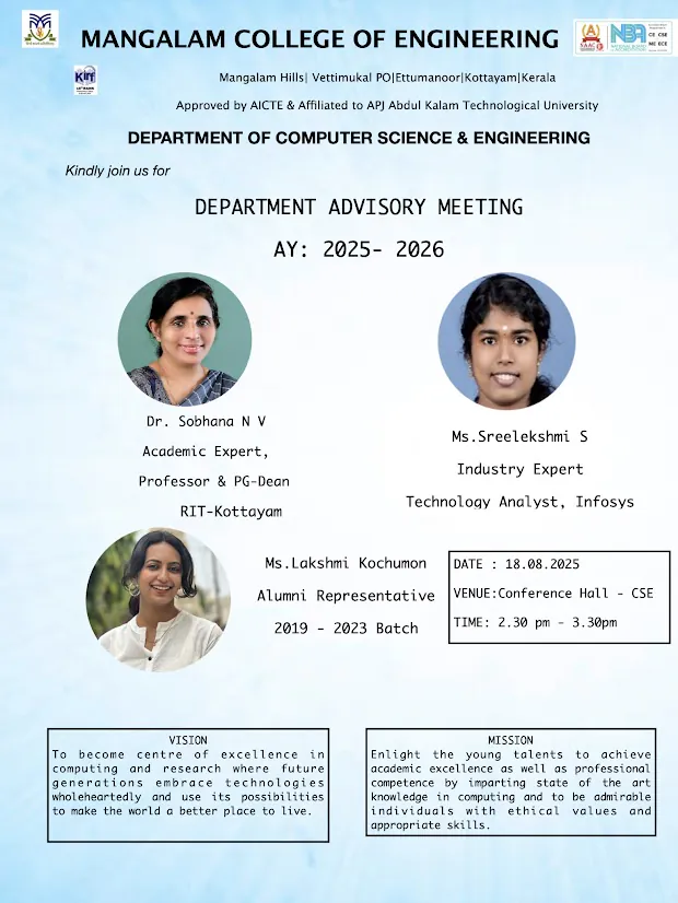 CSE Department Advisory Committee 2025-2026