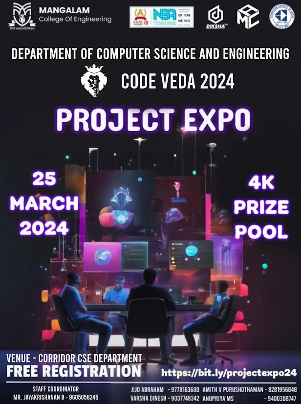 Project Expo Code Veda 2024 poster