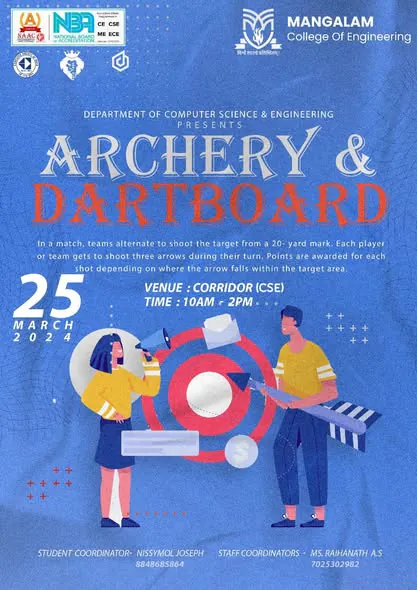 Archery and Dartboard Code Veda 2024 poster