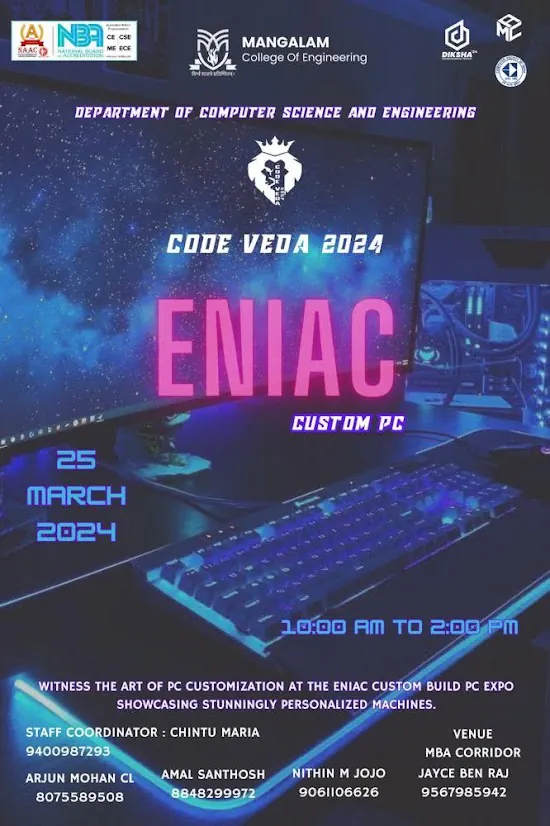ENIAC Custom PC Code Veda 2024 poster