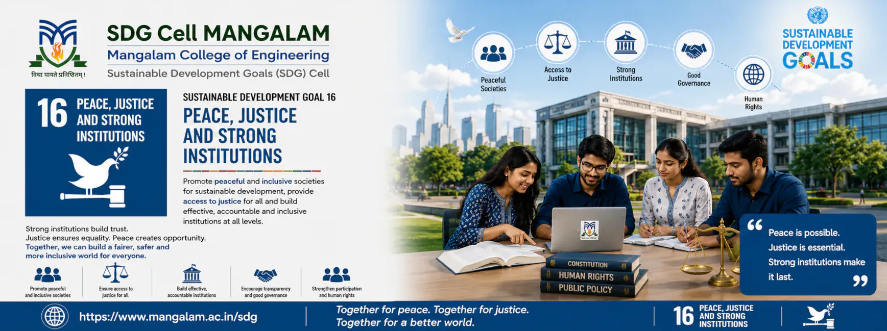 SDG 16 - Peace Justice and Strong Institutions